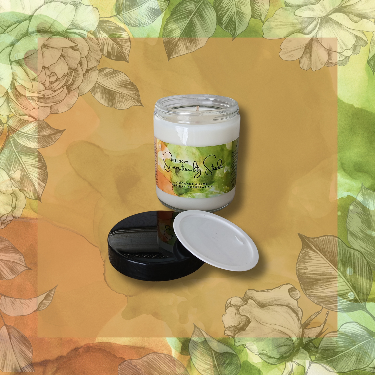 Coconut & Lime | 100% Soy Wax Candle