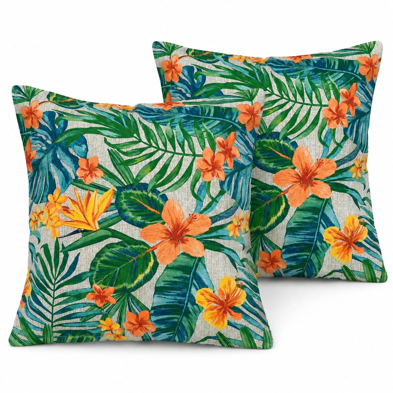 Tropical Hawaiian Floral Scatter 60x60